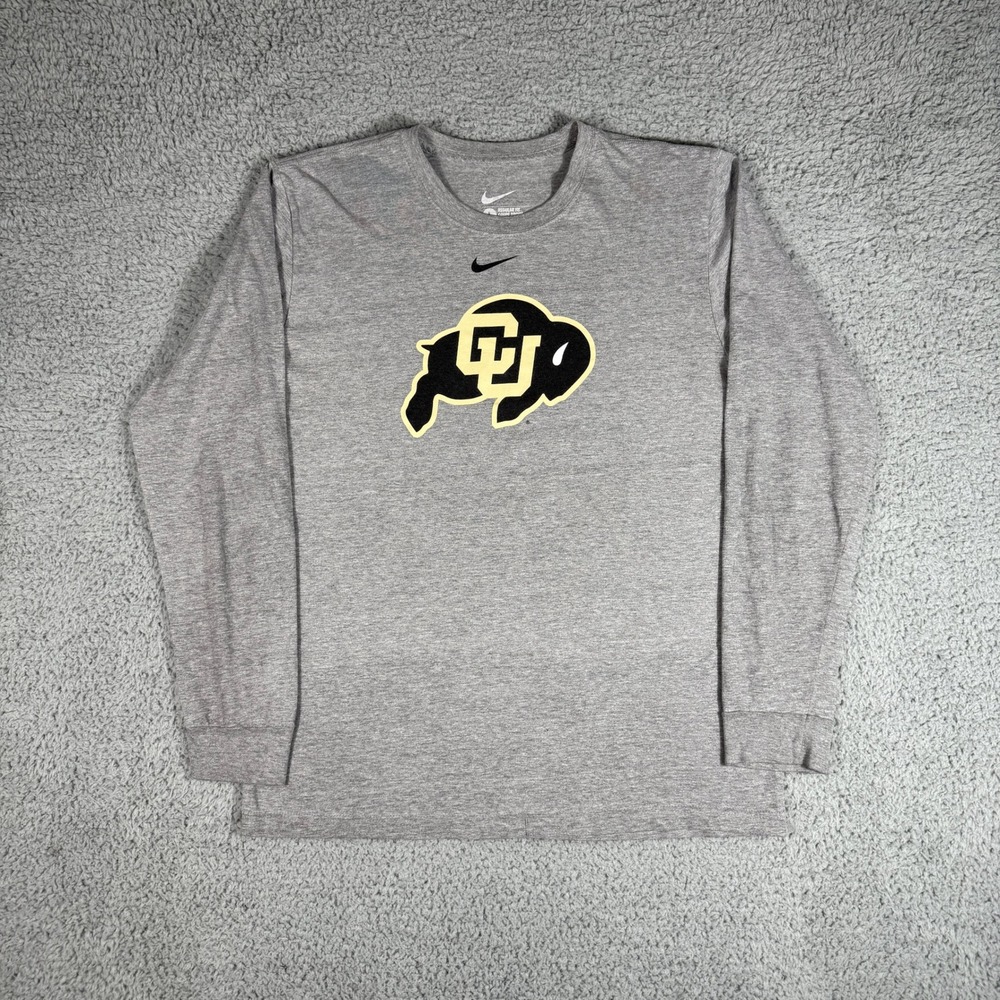 Nike Colorado Buffaloes T-Shirt Mens Large Athletic NCAA CU Buffs Regular-Fit